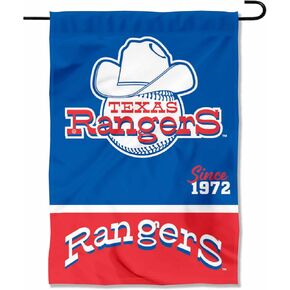 WinCraft Texas Rangers Retro Vintage Throwback Double Sided Garden Flag