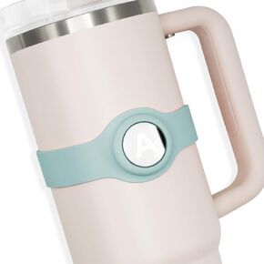 Alphabet Decoration for Stanley & Air-Tag Holder for Stanley,26 Letter Stickers(A-Z),Stylish Accessory for Your 30oz Stanley Cup (Blue)
