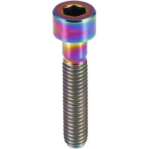 براغي Vgeby ، M6 Bolt قوس قزح القوس الجذري الترباس السداسي مسامير مدبب البراغي المسمار الجذعية العلوي البراغي المسمار (ملون M6-30) زيت أجزاء الدراجة النبخ العلوي أعلى الترباس دراجة الترباس