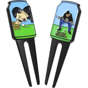 Happy Golf Divot Tool, Funny Golf Divot Repair Tool, Classic Happy Gil-More Putt Buddies Divot Tool, Premium Divit Golf Tool Gifts for Men Women Golfers