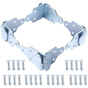 Trailer Wood Sides Brackets Latch Rack Stake Body Gates Corner - Practical Wooden Side Bracket Panel Door Side Latch - with Screws 4 Sets（ 8 Pcs ）