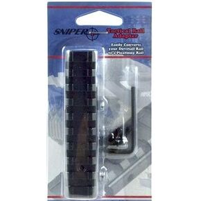 Sniper Rail Mount Adapter, Mount Adjustor, Dovetail Base to Picatinny Base, Matte Black