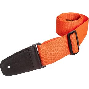 Henry Heller Guitar Strap (HPOLM-ORA),Orange, 2"
