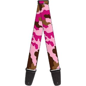 Buckle-Down Guitar Strap - Camo Pink - 2" Wide - 29-54" Length