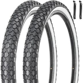 24" Bike Tire 24 x 2.125 Inch Folding Replacement Bicycle Tire for Beach Cruiser Bike