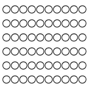 MECCANIXITY Nitrile Rubber O Ring 0.88" OD 0.67" ID 0.1" Width NBR Sealing Gasket Washer Seal O-Ring for Faucet Plumbing Air Gas Repair, Black, Pack of 100