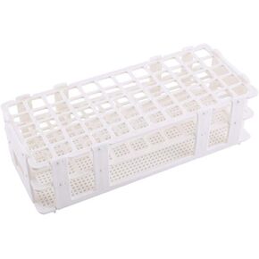Plastic Test Tube Rack Detachable 3 Layers Lab Storage Stand Holder for 16mm Diam. Tubes, 60 Tubes Capacity Easy to Assemble/Disassemble
