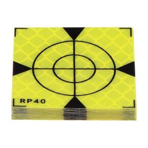 HARFINGTON 10pcs Survey Reflector Sheets 40mm Self-Adhesive Reflective Tape Survey Target Mark for Total Stations, Green