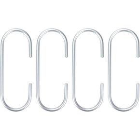 4 PCS C-Shaped Hook for Hanging, Hanger Hooks for Hanging Clothes, Towels, Shoe Bag