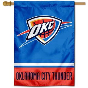 WinCraft Oklahoma City Thunder Double Sided House Banner Flag