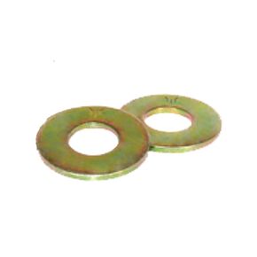 1-1/2"" SAE Flat Washers (Pack of 2), Thru-Hardened Yellow Zinc Plated Steel, 3"" Outside Diameter, for Screws & Bolts - by Chipmunk Hardware, SS383650