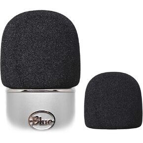2 Pack Microphone Pop Filter for Blue Yeti Microphones Thick Foam Windscreen Handheld Professional Mic Cover for Blue Yeti, Yeti Pro