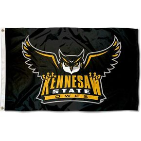 College Flags & Banners Co. Kennesaw State Owls Black Flag