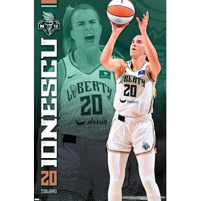 Trends International WNBA New York Liberty - Sabrina Ionescu 24 Wall Poster, 22.4L x 14.7W, Premium Unframed Version