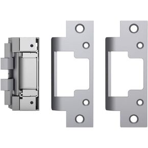 HES 8000C Complete Pac for Latchbolt Locks, Includes The 801 & 801A faceplates, Satin Stainless Steel (630), Dual Voltage (12/24 VDC/VAC) (1)