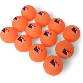 Orange Beer Pong Balls by BPONG / World Series of Beer Pong (WSOBP) - Tournament-Grade - 12 x 3-Star, Seamless, Orange Balls