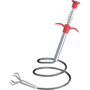 Drain Clog Remover Tool - Flexible Grabber Claw Pick Up Reacher Tool for Toilet, Sewer, Shower, Kitchen, Bathroom, Tub - Drain Snake Hair Drain Clog Remover Tool 34inch