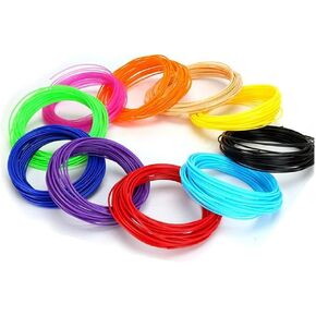 1Pc Random Color 10 Meter PLA 1.75mm Filament Printing Materials Reusable Plastic for 3D Printer Extruder Pen Accessories Practical Processed, 3D Printing Supplies