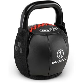 Marcy Soft Kettlebell with Handle for Weightlifting, Conditioning, Strength Training, Core Training for Full Body Workout 15lb SKB-015