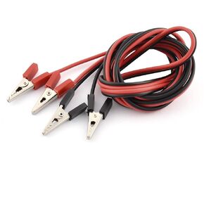 uxcell a16032800ux0289 Double End Alligator Clip Clamp Battery Test Jumper Cable 1.5M Long