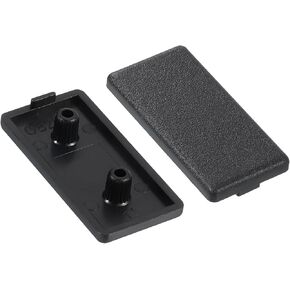 uxcell 20Pcs Extruded End Cap Nylon, 20x40mm T-Slot Aluminum Profile 2040 European Standard End Cap Extrusion Plug for Trolley, Fish Tank Rack, Storage Rack, Black