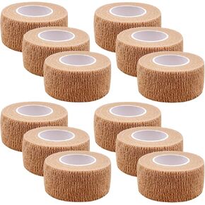 HerMia Cohesive Medical Tape, Self Adhesive Bandages, Breathable Waterproof Elastic Athletic Non-Woven Bandage, 8 Rolls Sports Wrap Tape for Wrist and Ankle