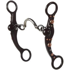 Antique Brown Ported Chain Bit with Copper Dots N/A 53/4