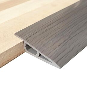 Floor-Transition-Strips Door-Threshold-Ramps 36 inch, Threshold 3/4 to 4/5 in, Thresholds Ramps for Doorways, Edge-Reducer Threshold-Transition-Strip for Door/Floor (Wood Grain Gray)
