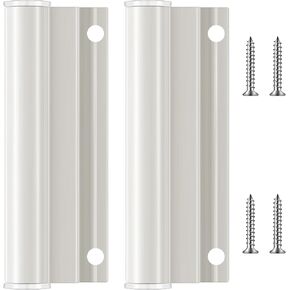 2 Sets Hinge Leaf for Screen Doors White Upper Hinge Leaf Screen Door Hinge Storm Door Aluminum Door Replacement Parts Compatible with Anderson Screen Doors