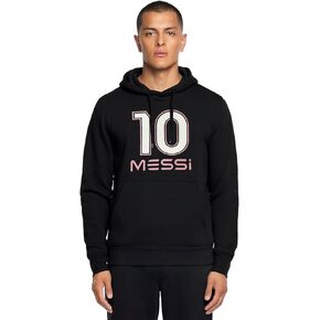 Messi Lionel 10 Collection Men's Lifestyle Name & Number Logo Pullover Fleece Hoodie