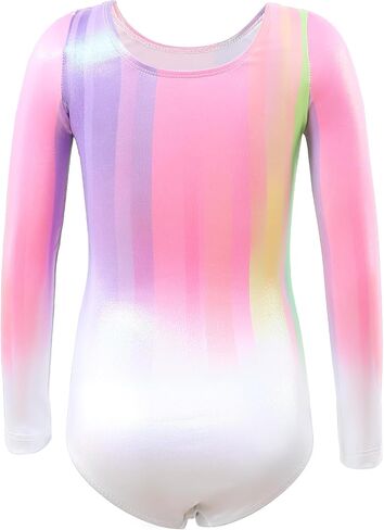 EASTBUDDY Long Sleeve Leotards for Girls Gymnastics Sparkly Toddler Gymnastics Leotard Tumbling Outfit 3-14 Years in Kuwait