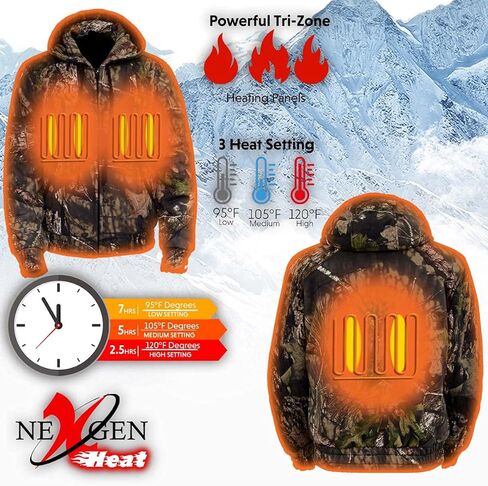 Milwaukee Performance Nexgen Mpm1776 Men's 'Camo' Heated'breakup Country Zipper Hoodie (Rechargeable Battery Pack Included) in Saudi Arabia