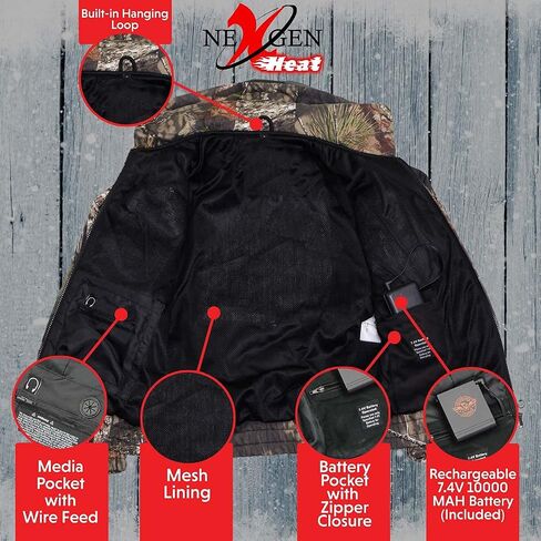 Milwaukee Performance Nexgen Mpm1776 Men's 'Camo' Heated'breakup Country Zipper Hoodie (Rechargeable Battery Pack Included) in Saudi Arabia