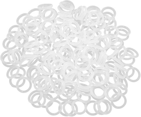X AUTOHAUX Silicone O-Rings, 13mm OD 9mm ID 2mm Width VMQ Seal Gasket for Compressor Valves Pipe Repair, White, Pack of 200 in Saudi Arabia
