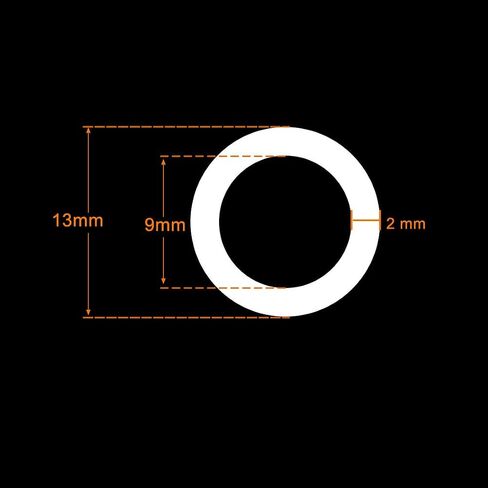 X AUTOHAUX Silicone O-Rings, 13mm OD 9mm ID 2mm Width VMQ Seal Gasket for Compressor Valves Pipe Repair, White, Pack of 200 in Saudi Arabia