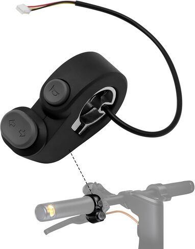 مفتاح إشارة الانعطاف لقرن السكوتر متوافق مع Ninebot بواسطة Segway F2 Pro Kickscooter Horn Switch Turn Signal Switch استبدال الملحقات الأصلية in Kuwait
