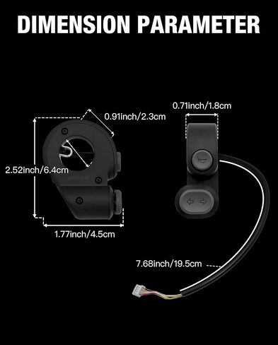 مفتاح إشارة الانعطاف لقرن السكوتر متوافق مع Ninebot بواسطة Segway F2 Pro Kickscooter Horn Switch Turn Signal Switch استبدال الملحقات الأصلية in Kuwait