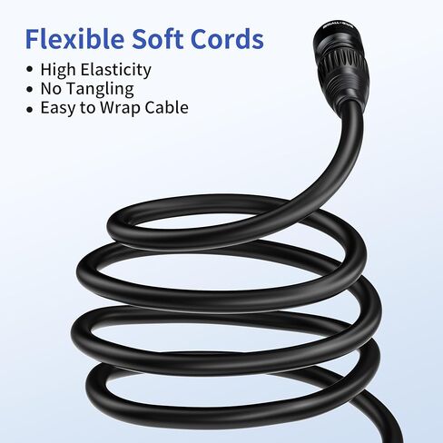 كبلات صغيرة العين DMX 10 قدم 4-5 دبوس من الذكور إلى الإناث ، 4-core مسافة الإضاءة DMX512 كابل (10 ') in Kuwait