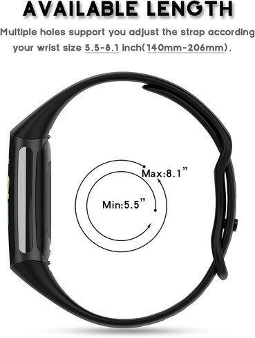 3 Pack Slim fit Bands Compatible with Fitbit Charge 6/Charge 5 Smartwatch Bracelet Soft Silicone Replacement Sport Wristband Straps for Women Men in Saudi Arabia