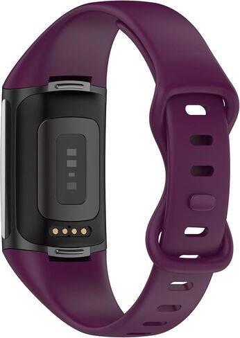 3 Pack Slim fit Bands Compatible with Fitbit Charge 6/Charge 5 Smartwatch Bracelet Soft Silicone Replacement Sport Wristband Straps for Women Men in Saudi Arabia