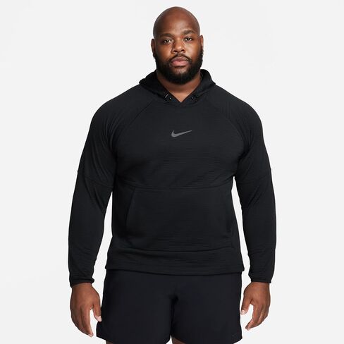 Nike Men's Dri-FIT Fleece Fitness Pullover (DV9821-010, Black/Iron Grey) Size XX-Large in Saudi Arabia
