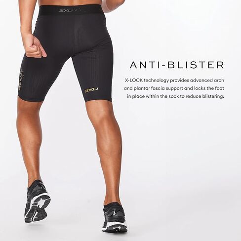 شورتات ضغط قوة الرجال 2XU - شورتات الضغط من أجل الدعم والانتعاش المعزز in Kuwait