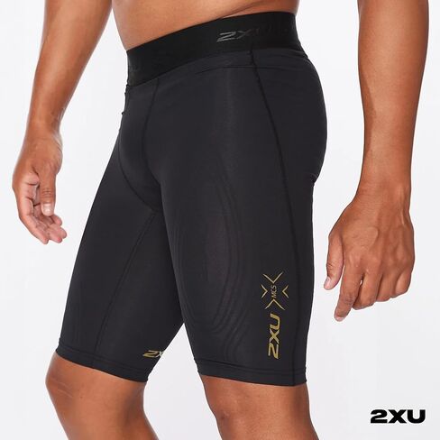 شورتات ضغط قوة الرجال 2XU - شورتات الضغط من أجل الدعم والانتعاش المعزز in Kuwait