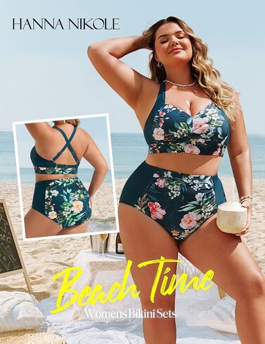 Hanna Nikole Womens High Pherced Bikini مجموعات مراقبة البطن in Kuwait
