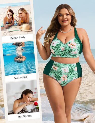 Hanna Nikole Womens High Pherced Bikini مجموعات مراقبة البطن in Kuwait