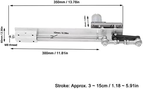 محرك المحرك الخطي الترددي للدراجات، التردد الخطي الكهربائي 24 فولت السكتة الدماغية 315 سم لقابس الولايات المتحدة 100240 فولت DIY (210 دورة في الدقيقة) in Kuwait