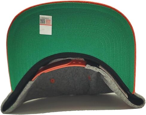 Mitchell & Ness Texas Longhorns New Melton Patch Gray Orange Era Snapback Hat Cap in Saudi Arabia