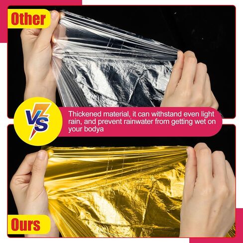 Handepo 150 Pack of Adult Rain Ponchos with Hood, Disposable Rain Ponchos, Plastic Raincoat Poncho for Adult in Kuwait
