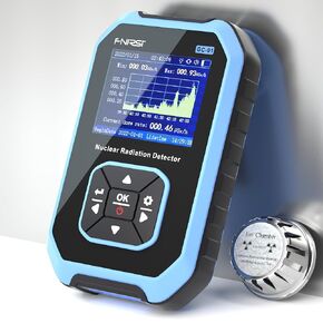 عداد Geiger ، γ-ray β-ray ، مقياس كاشف إشعاع الأشعة السينية ، اختبار بيتا قابلة لإعادة الشحن للكشف عن إشعاع المعادن الرخامية مع شاشة LCD ، 5 وحدات (أزرق)