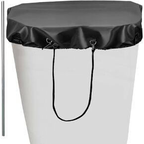 Bucket Truck Cover with Supprot Pole, Heavy Duty 600D Oxford Cloth Waterproof Cover, 28"x28" Universal Cover for 1 Man Bucket Truck , Black